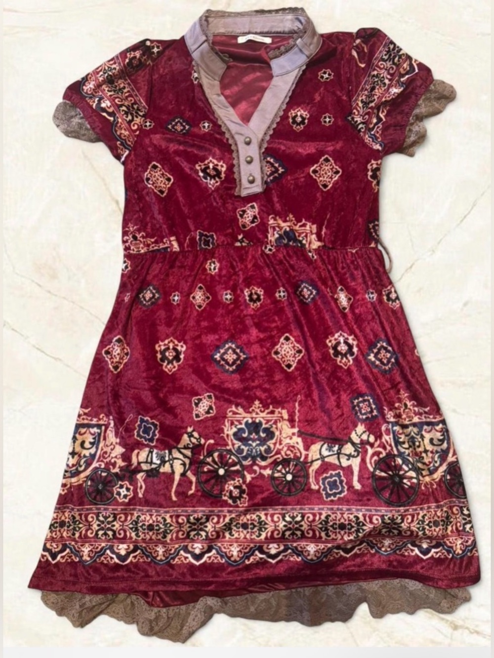 Axes Femme Fairycore Whimsygoth Velvet Dress